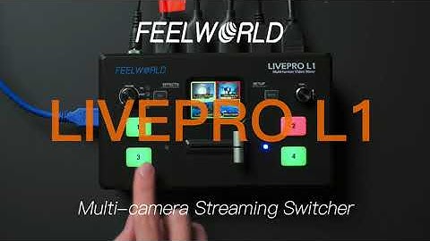 FEELWORLD L1 Video Swicher Multi Camera Live Streaming Setup for Beginners, Event, Church, Gaming