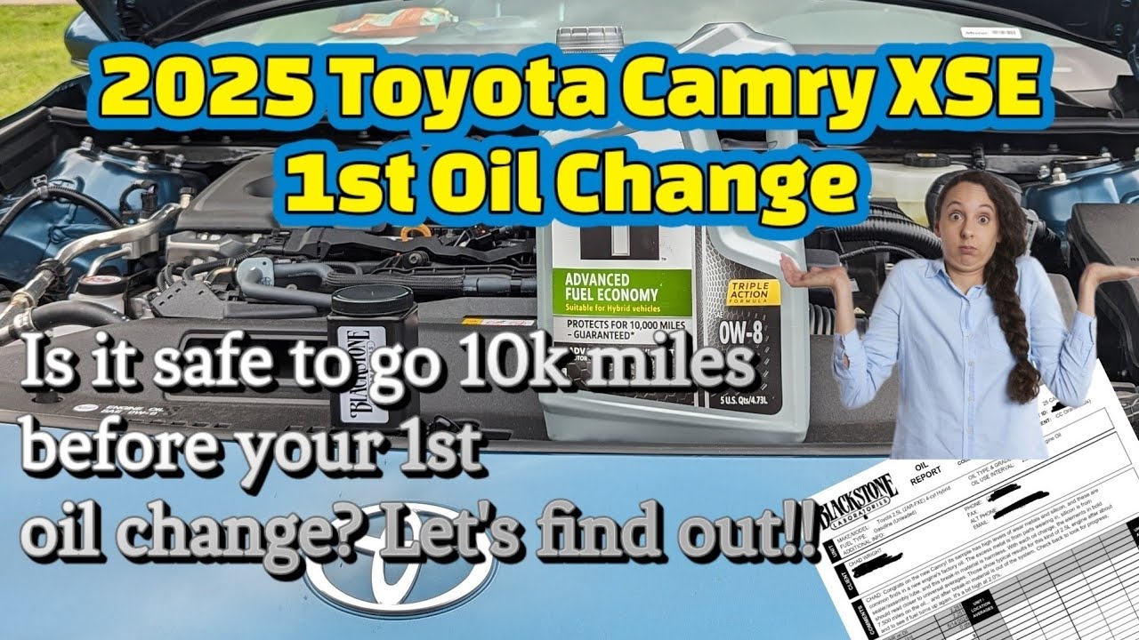 2025 Toyota Camry XSE 1st Oil Change and Analysis - YouTube
