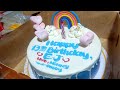 LEMON SQUARE BIRTHDAY CAKE