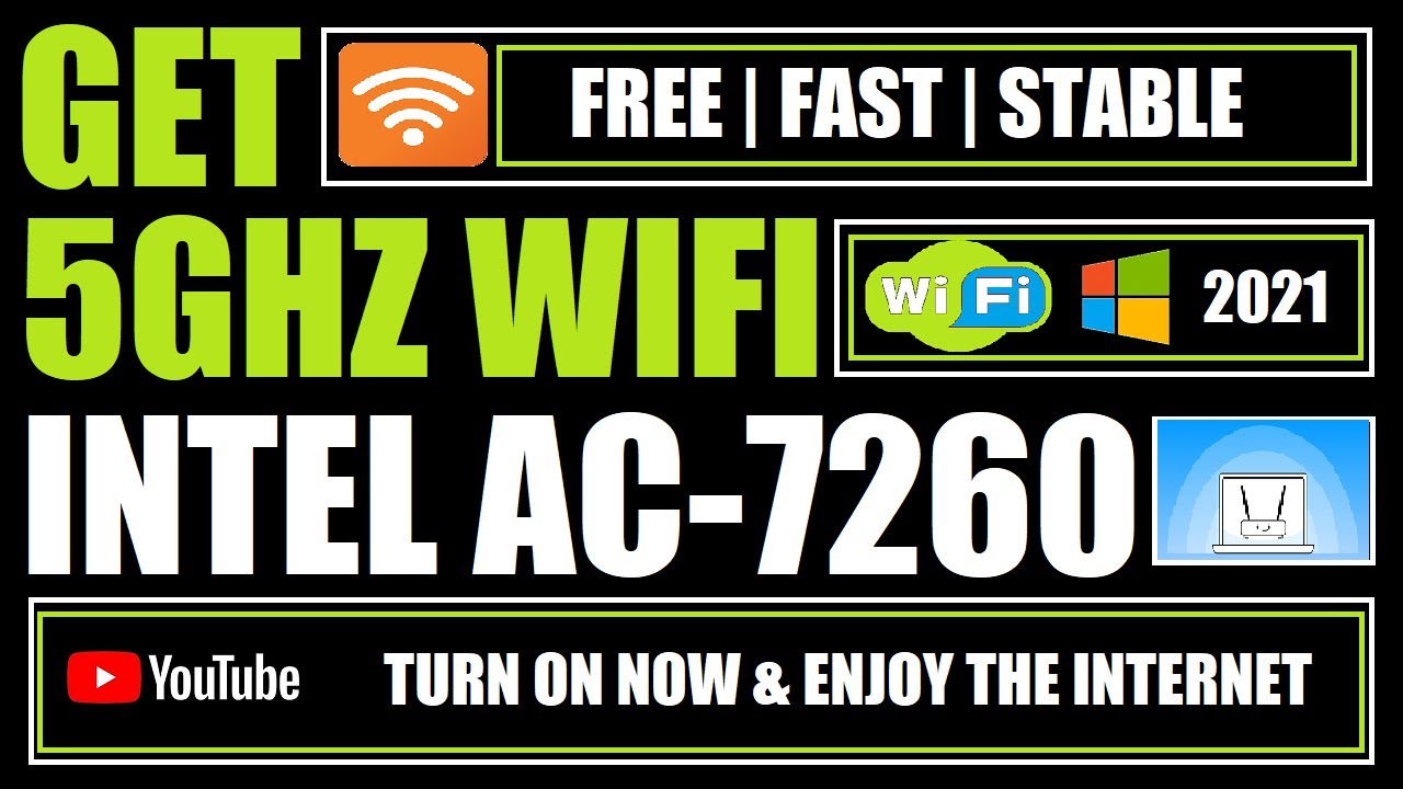 How to Get 5Ghz WiFi on Intel AC-7260 | Intel 7260 5Ghz | Intel Dual Band Wireless-AC 7260