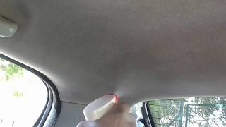 Čištění stropnice / roof in car...