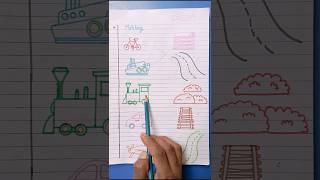 Matching Transport Worksheet/ Transport Worksheet #nursery #transport #lkg #shortsfeed