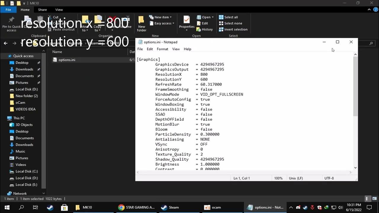 how to fix Mortal Kombat X out of range resolution problam YouTube