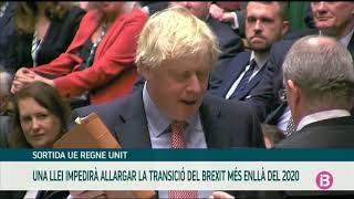 Johnson Inclou Una Esmena Per Impedir Allargar El Brexit Més Enllà De Desembre Del 2020