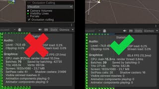 UNITY 6 v6000.0.0f1   Occlusion Culling vs GPU Resident Drawer  DX12 #unity6 #unitygameengine