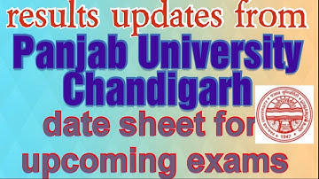 results updates from Panjab University Chandigarh date sheet updates for upcoming exams 23 PU EXAMS