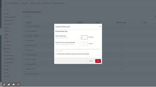 Giving extended time on Canvas Quiz