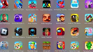 Free Fire,Roblox,Minecraft,Save The House,Help Out Story Tricky Puzzle,Annoying Teacher: Punch Game screenshot 1