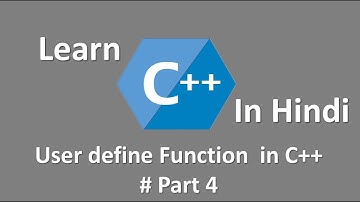 User define Function in CPP / C++ Part-4 in Hindi | B.E | B.Tech | Diploma #easycomputerprogramming