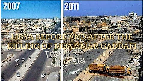 #Libya before and after the killing of #Gaddafi