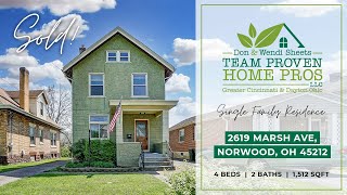 SOLD 2619 Marsh Avenue Norwood OH 45212