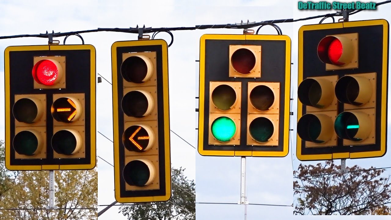 Doghouse Traffic Lights & Flashing Yellow Arrow Signals | Auburn Rd & Ryan Rd