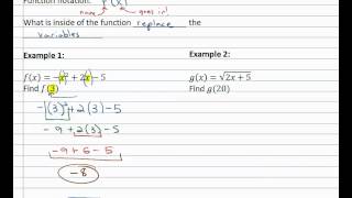 17.1b: Function Notation