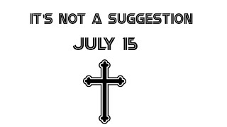 It’s not a suggestion