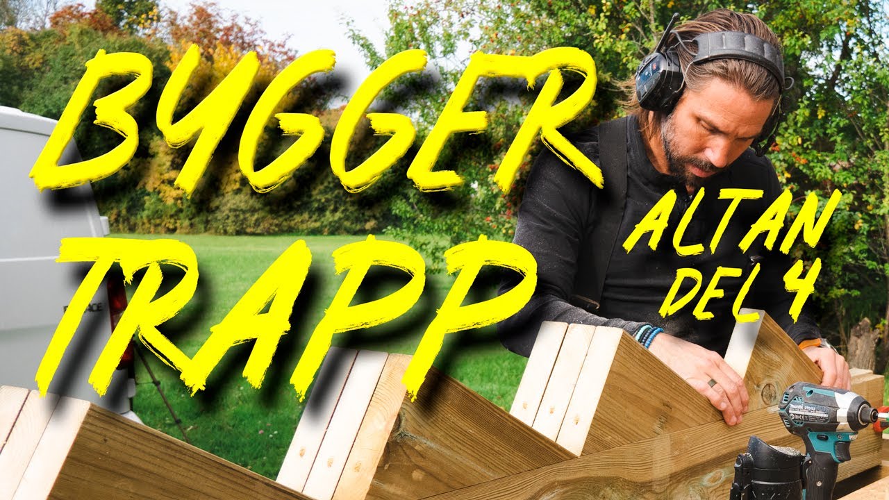 Hur jag bygger en altan med trädäck del 4 TRAPPEN (Gör-det-själv & inspiration)