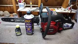SEF Small Engine Fuel (pre mix) 2 cycle engine fuel review.  VP fuel, is it worth it?