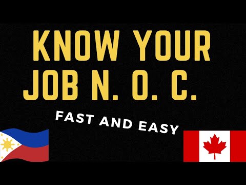 HOW TO KNOW YOUR NOC CODE INTERNATIONAL MEDICAL RADIATION TECHNOLOGIST TEER CATEGORY JOBS