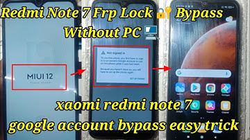 Redmi Note 7 MIUI 12.5.1 Frp 🔐 Bypass Without PC 💻/New trick 2022/bypass Google account 100%working