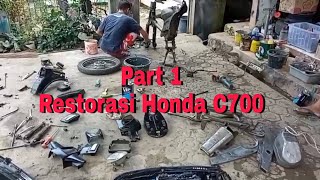 Restorasi Honda c700 || Part 1