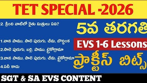 👌👌TET SPECIAL 2026||ప్రాక్టీస్ బిట్స్||ఎక్కువ స్కోర్ చేయగలిగే టాపిక్స్#TET #DSC 