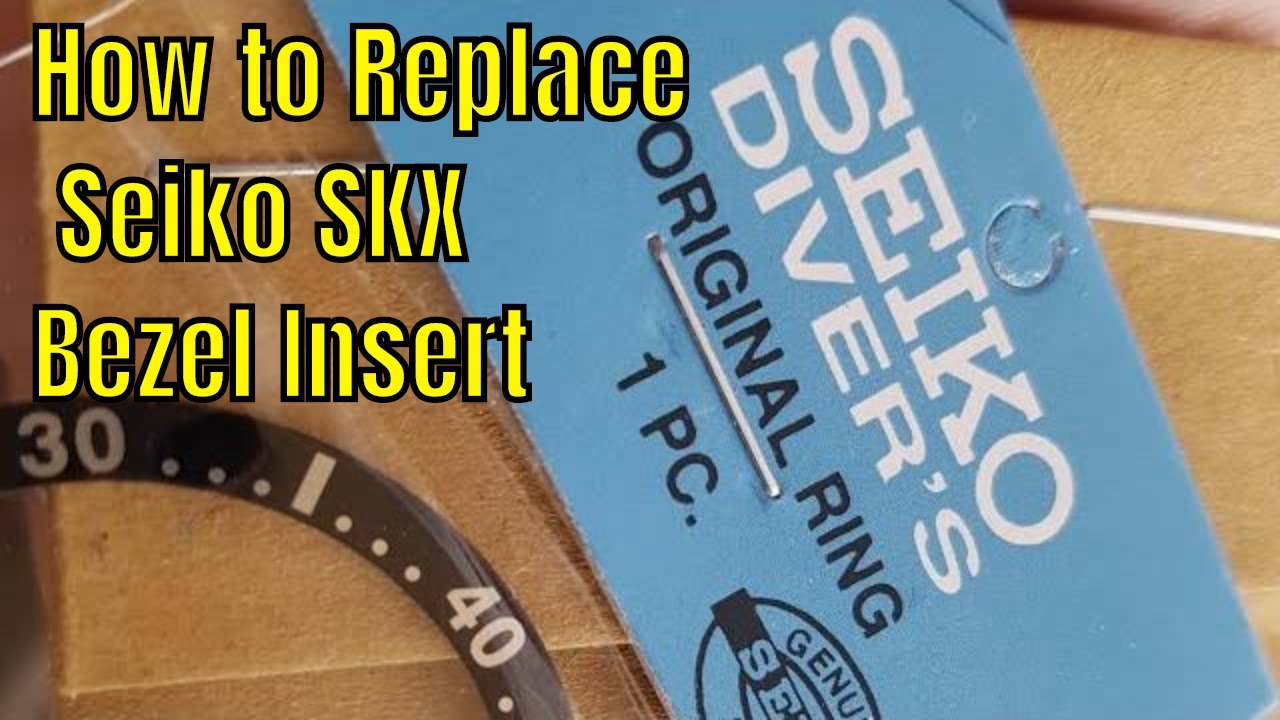 How to Replace Seiko SKX Bezel Insert - YouTube