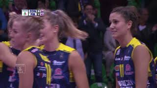 Pallavolo A1 femminile - Conegliano-Firenze 3-1: highlights