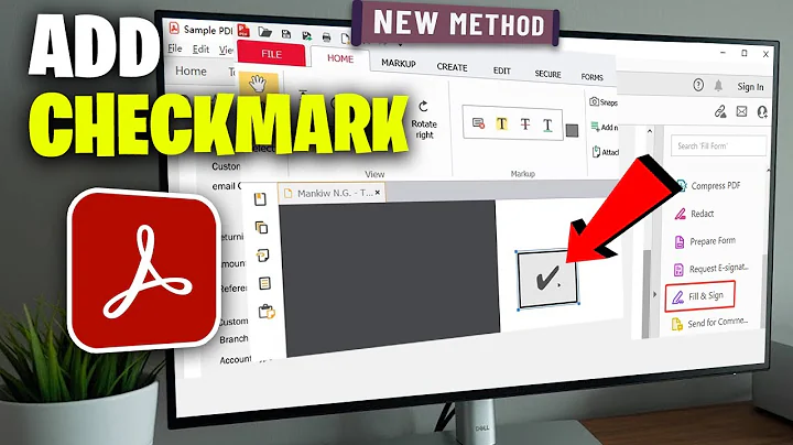 How to add checkmark in adobe acrobat 2025 | Checkmark in PDF