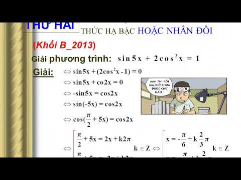 Video HỌC NHANH: MẸO GIẢI PT LƯỢNG GIÁC TRONG ĐỀ ĐH CÁC NĂM - YouTube