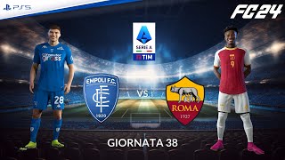 Empoli - Roma ⚽️ Serie A 2023/24 Realistic Match Sim | FC 24