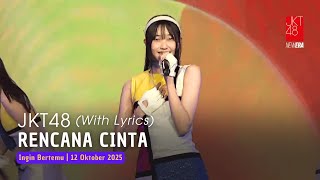 Download lagu JKT48 - Rencana Cinta (Koi no Plan) | Aitakatta 12 Oktober 2025