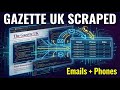 Scraping The Gazette UK Public Records with Python | Emails and Phone Numbers