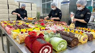 Inside a Busy Bakery: How They Make Perfect Cream Rolls Every Time! screenshot 2