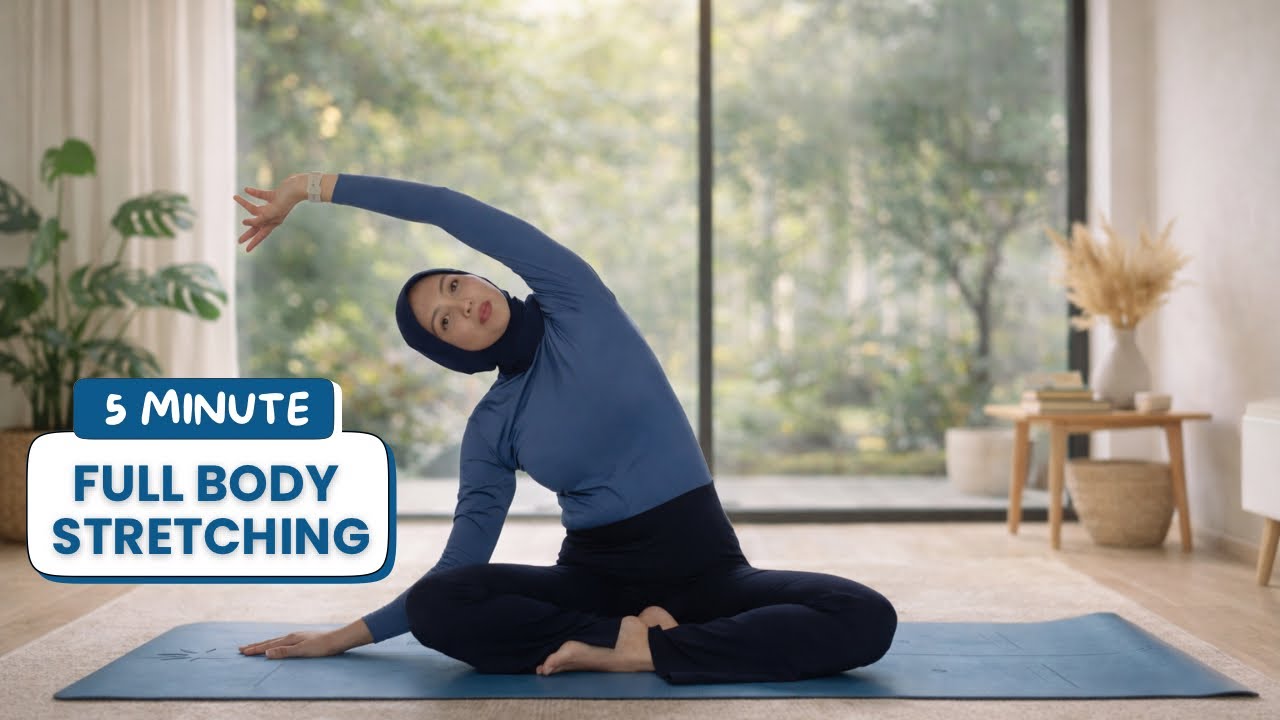5 MIN FULL BODY STRETCHING | Morning Daily Routine for Flexibility ...