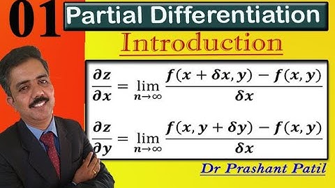 When to do || Partial Differentiation  || Introduction  || 22mat11 ||18mat11 || Dr Prashant Patil