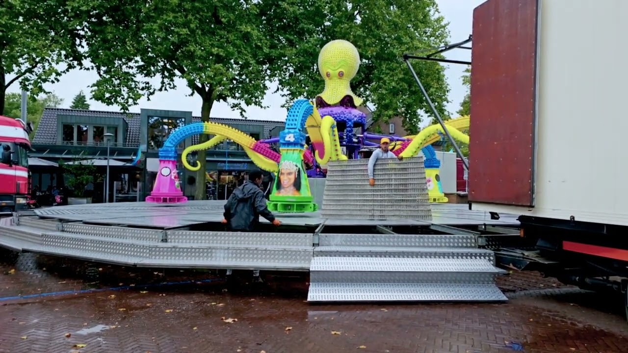 Kermis Groesbeek 2023 @ Opbouw Kermis / Aufbau Kirmes