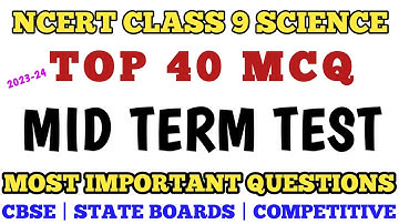Best MCQ Class 9 Science Mid Term Test Paper MCQ || Class 9 MCQ #class9science  @mcqncert ​