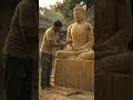 Gautam Buddha | The Best Incarnate Wooden Sculpture 🙏 #woodcarving #woodcraft #buddha #shorts