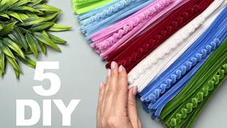 5 DIY Pipe Cleaner Flowers 🌸 Look What These Stems Turn Into!