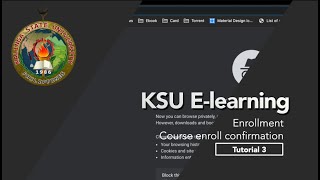 Tutorial 3 [Enrollment Method] Course enroll confirmation