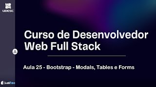 Aula 25 - Bootstrap - Modals, Tables e Forms