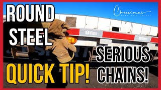 PT. 1 of 4 | SERIOUS CHAIN SECURMENT! | QUICK TIPS | CHOICEMAS | ROUND STEEL OUT OF STEEL DYNAMICS
