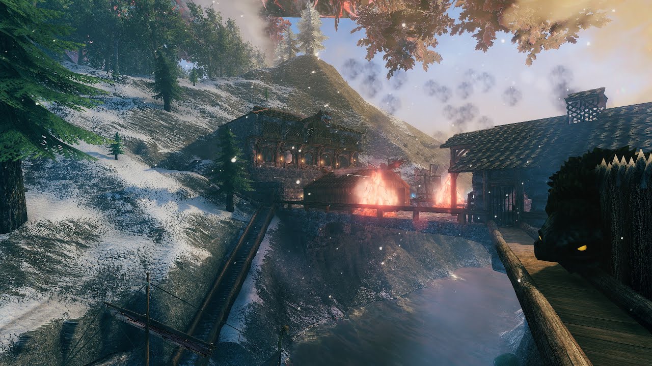 Valheim Mountain River Base