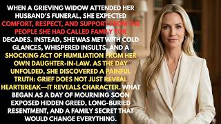 At My Husband's Funeral, My Daughter-In-Law Insulted Me - The Lawyer Stated Guide