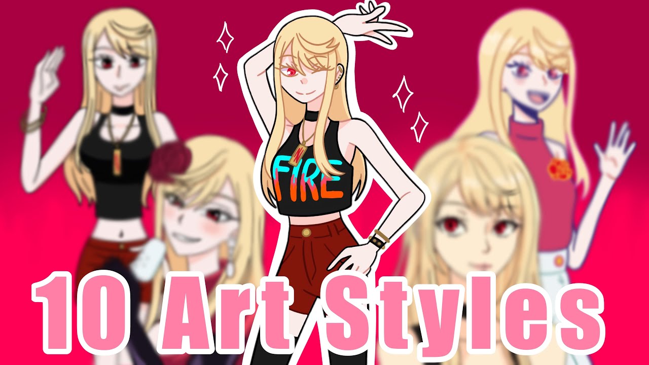 10 Art Styles Challenge with My OC! - YouTube
