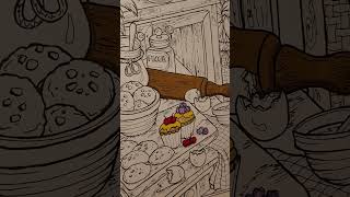 Part 1: Filling a Creative Haven Coloring Page with Alcohol Markers #coloring #art #satisfying