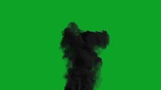 Green screen asap hitam