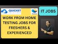 WFH Testing Jobs | Manual Testing| QA Jobs| Rd Automation Learning