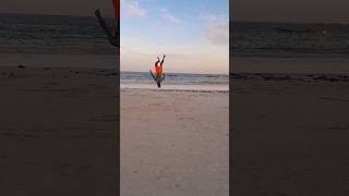 Floating on sand #flipsandtricks #acrobatics #jump #flips