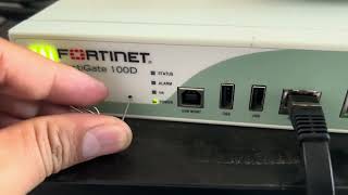 Fortinet 100D Factory reset (Hard Reset)
