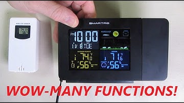 RELIABLE Projection Alarm Clock Full Weather Station, Wireless  Thermometer, Hygrometer REVIEW